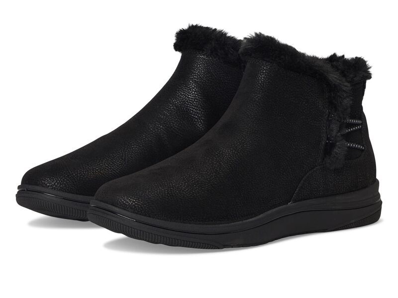 クラークス レディース シューズ ブーツ・レインブーツ Clarks Breeze Fur Black Combi Tex ブラック