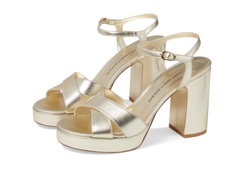スチュアート ワイツマン レディース シューズ ヒール プラットフォーム サンダル Stuart Weitzman Dayna Platform Sandalight Gold ゴールド
