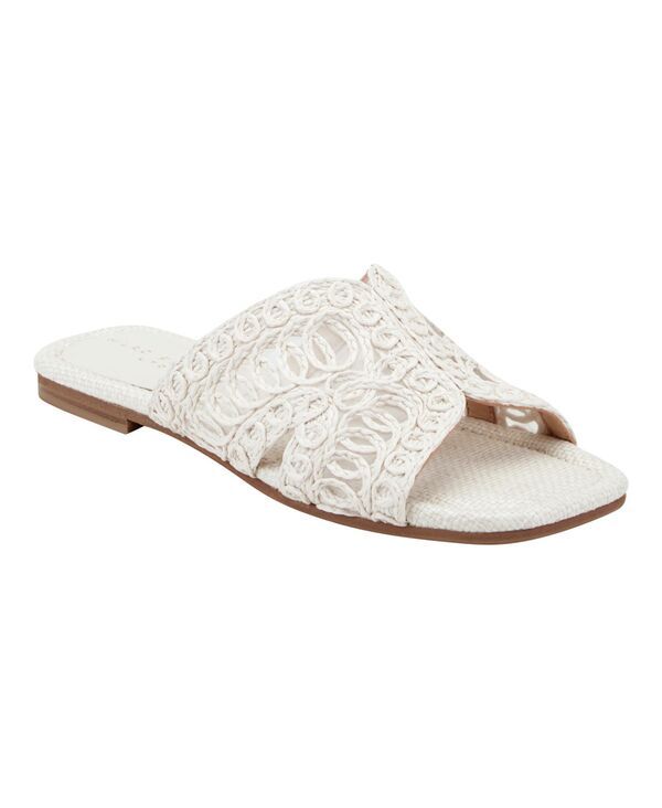 マーク・フィッシャー レディース シューズ スリッポン・ローファー サンダル レース Marc Fisher LTD Womens Nalany Lace Flat SlipOn Sandals Cr