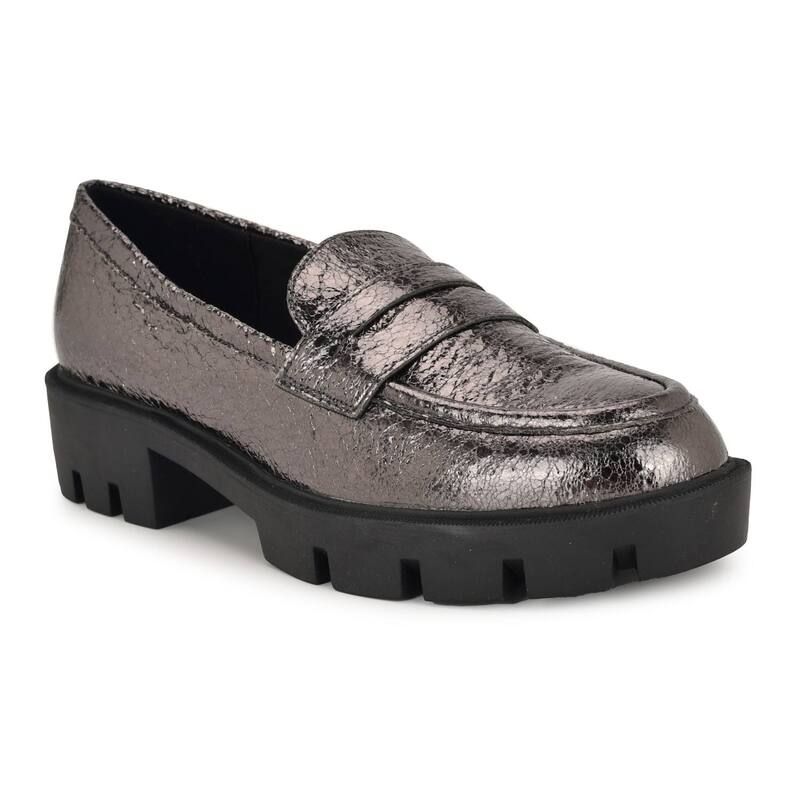 ナインウェスト レディース シューズ スリッポン・ローファー Nine West Maibel WomenslipOn Loafers Pewter ピューター