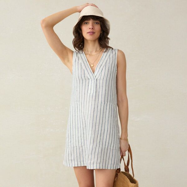 ファレティ レディース ボトムス カジュアルパンツ Faherty Womens Azure Dress Oceanside Stripe ストライプ