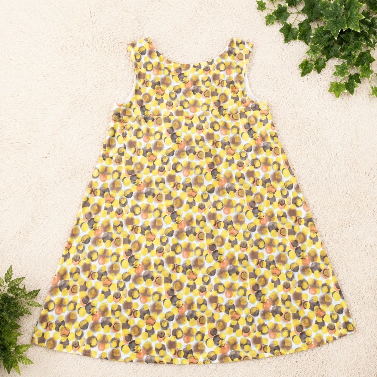 🍎SALE🍎TABASAタバサ 総柄チュニック ワンピース M～L相当 Aライン