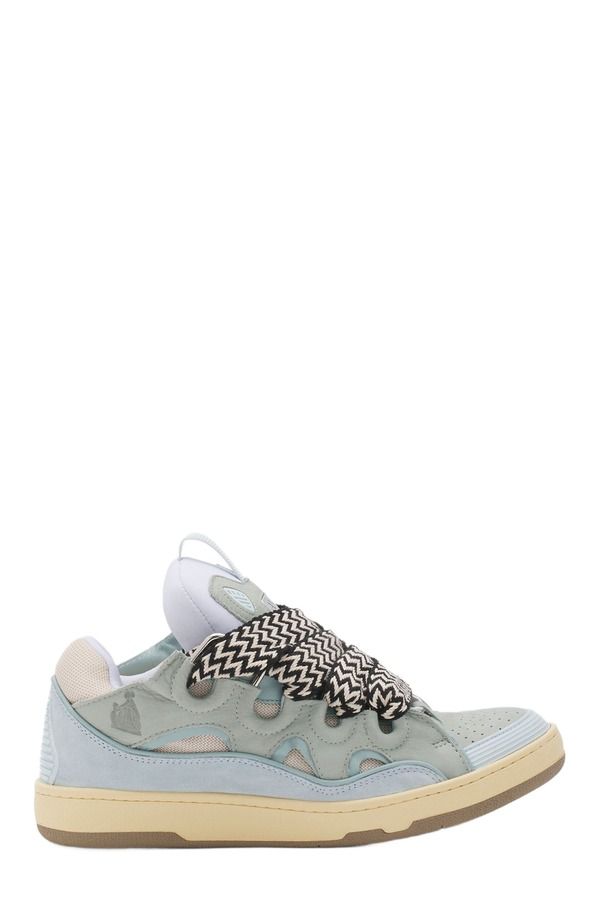 ランバン レディース シューズ スニーカー レザー Lanvin LEATHER CURB SNEAKERS Pale Blue ブルー