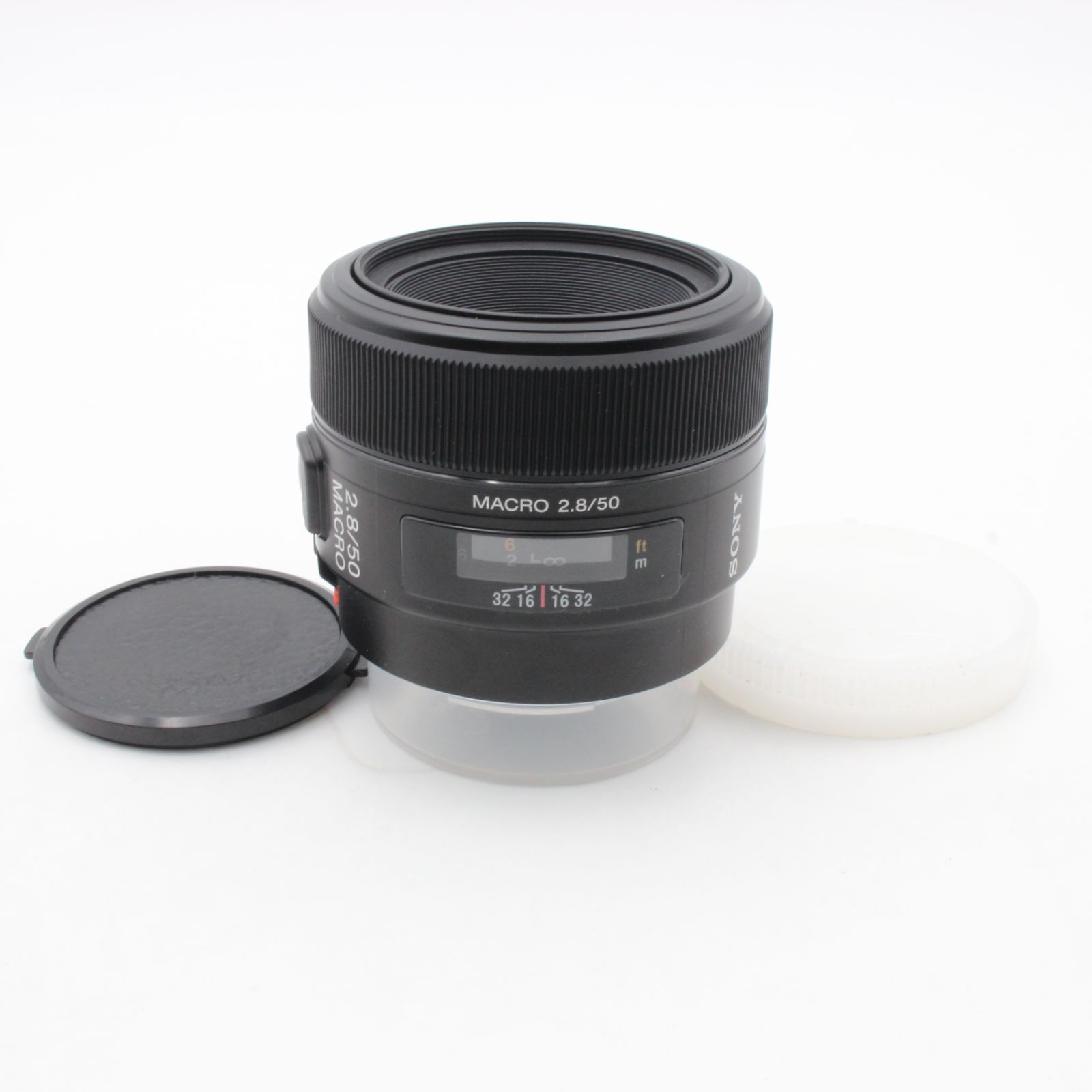 SONY ソニー 50mm f2.8 Macro SAL50M28 Aマウント 前後キャップは社外