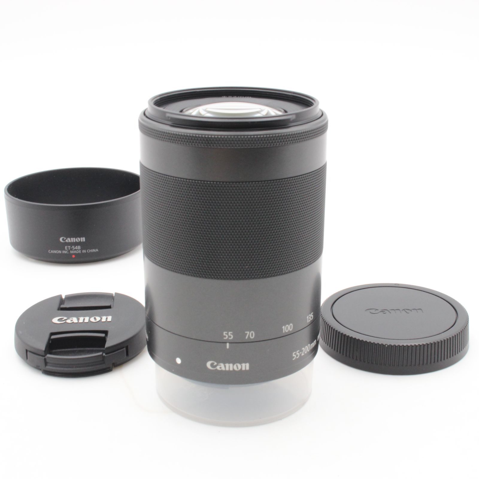 【極美品】 Canon キヤノン EF-M 55-200mm f4.5-6.3 IS STM CANON キャノン フード 付き 112007