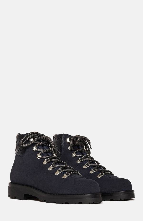 スカロッソ レディース シューズ ブーツ・レインブーツ SCAROSSO Catherine Boots Navy Suede ネイビー