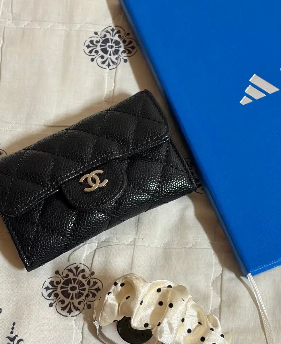 CHANEL Classic Rab カード 財布 ブラック