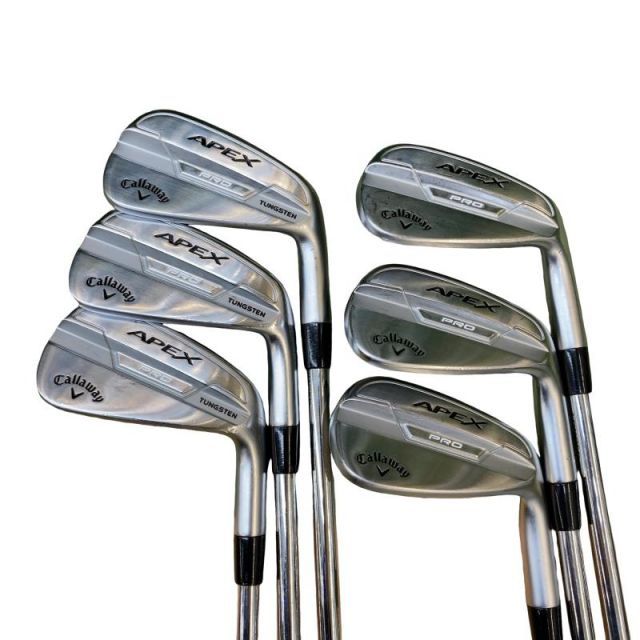 【中古】 キャロウェイ APEX PRO(2021) 7S アイアンセット IR NS PRO MODUS3 TOUR105 (フレックスS) メンズ 男性用 右利き 右用 Cランク ゴルフクラブ