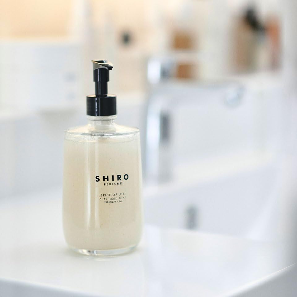 SHIRO PERFUME SPICE OF LIFE クレイハンドソープ 250mLpms SHIRO PERFUME SPICE OF LIFE クレイハンドソープ 250mLpms