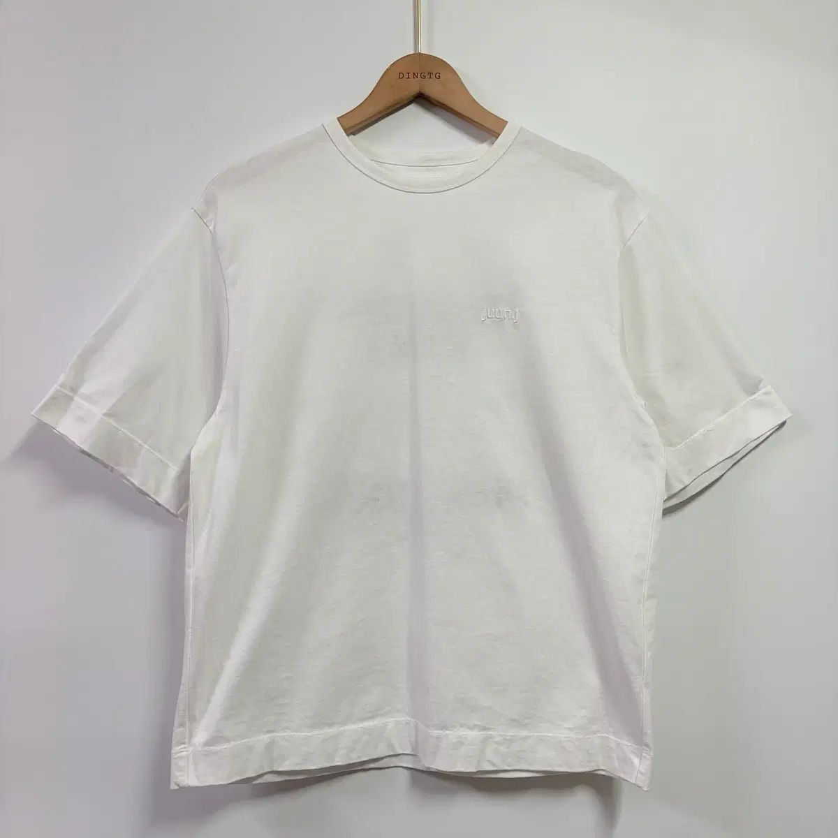 36 Juun.J ジュンジェイ 22ss 刺繍 ロゴ 半袖 Tシャツ