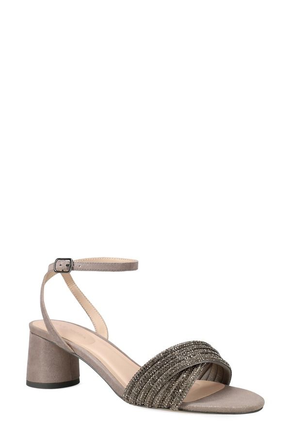 ペレモーダ レディース シューズ ヒール サンダル アンクル Pelle Moda Noli Ankle Strap Sandal Pewter ピューター