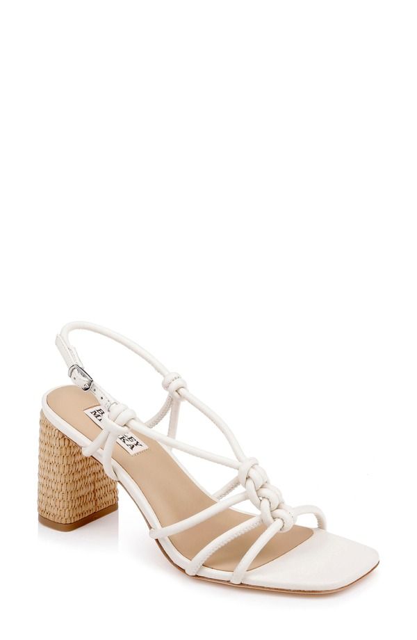 バッドグレイミッシカ レディース シューズ ヒール サンダル Badgley Mischka Collection Xiara Slingback Sandal Cream Leather クリーム