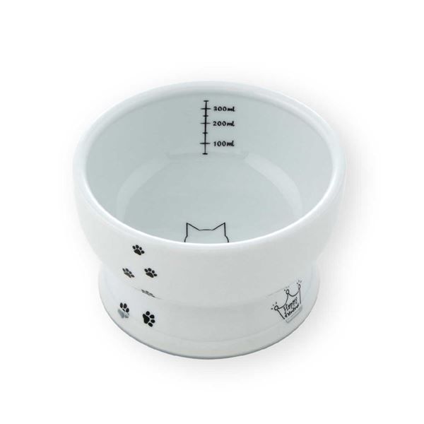 まとめ 猫壱ハッピーダイニング 脚付ウォーターボウル 猫柄 シリコン付きペット用品 ×30セット 猫用品