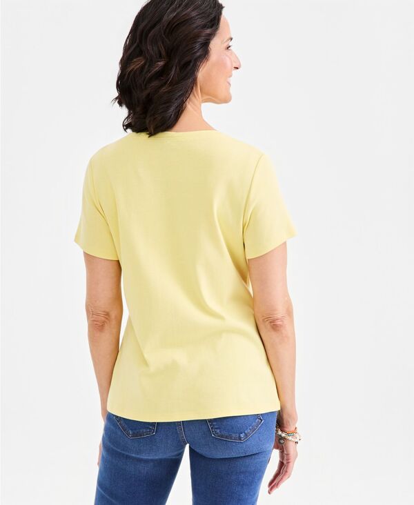スタイルアンドコー レディース トップス シャツ 半袖 コットン Style Co WomenshortSleeve Cotton Henley Top Exclusively at Macysuns スタイルアンドコー レディース トップス シャツ 半袖 コットン Style Co WomenshortSleeve Cotton Henley Top Exclusively at Macysuns
