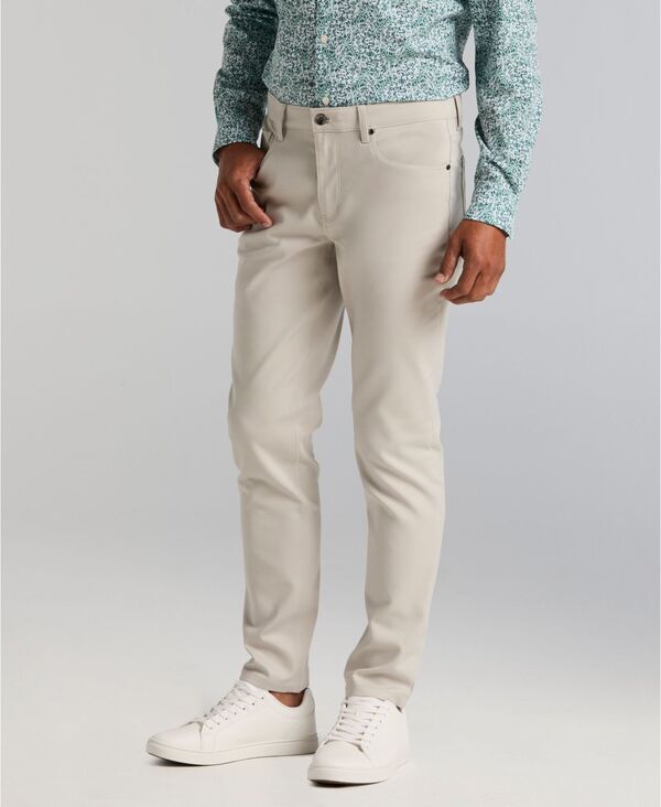 ペリーエリス メンズ ボトムス カジュアルパンツ Perry Ellis Mens DoubleWeave SlimFit 5Pocket Pants Moonstruck