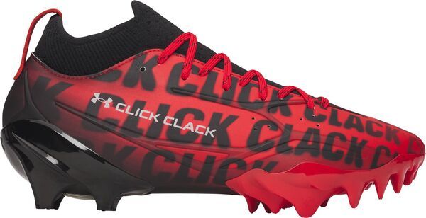 アンダーアーマー メンズ シューズ スニーカー Under Armour Spotlight Pro PTH Football Cleats RedBlackSilver ブラック