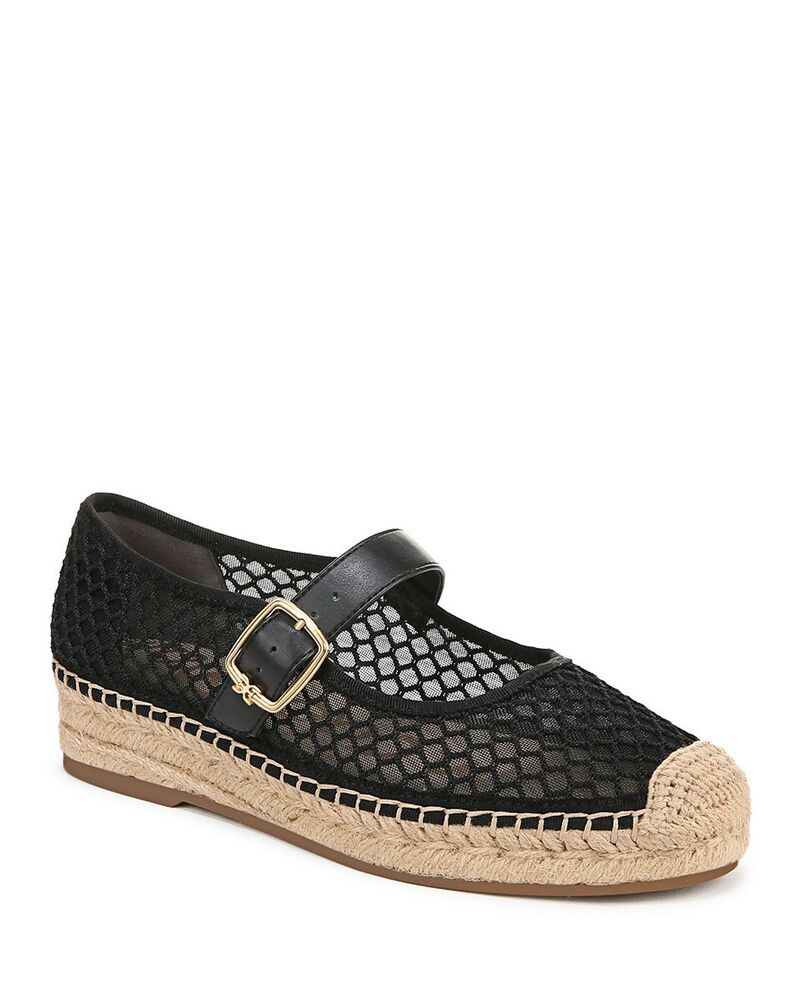 サムエデルマン レディース シューズ パンプス メッシュ Sam Edelman Womens Mackie Mesh Espadrille Flats Black ブラック