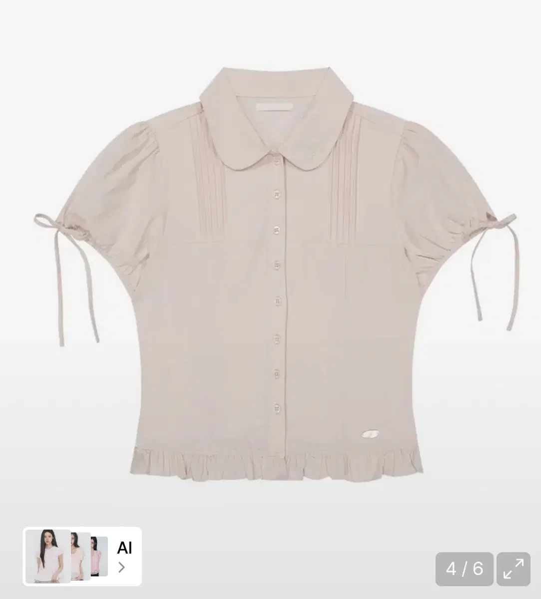 8 4万 イッリカッフェ SAERA パフ ブラウス ピンク 8 4万 イッリカッフェ SAERA パフ ブラウス ピンク