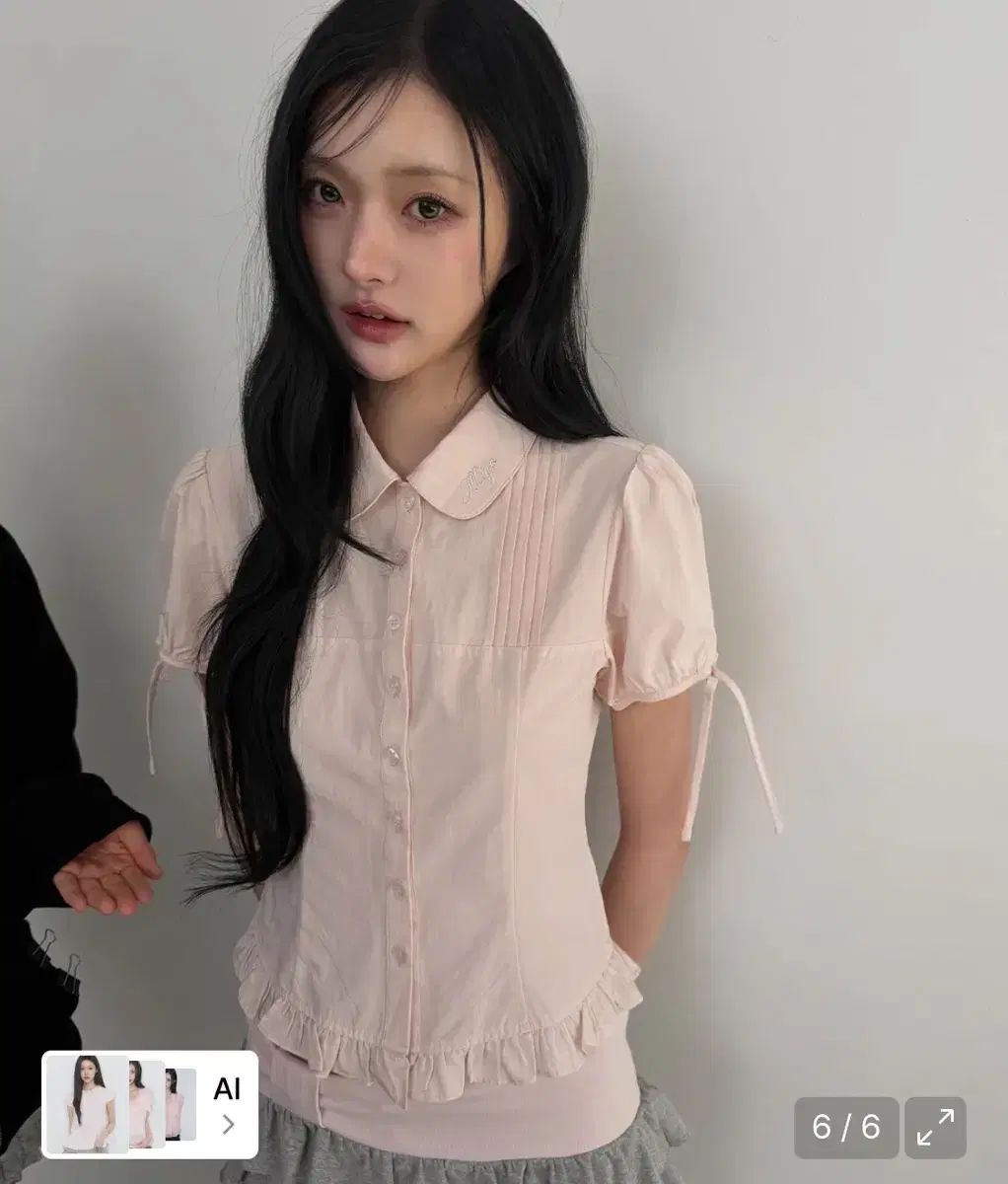 8 4万 イッリカッフェ SAERA パフ ブラウス ピンク 8 4万 イッリカッフェ SAERA パフ ブラウス ピンク