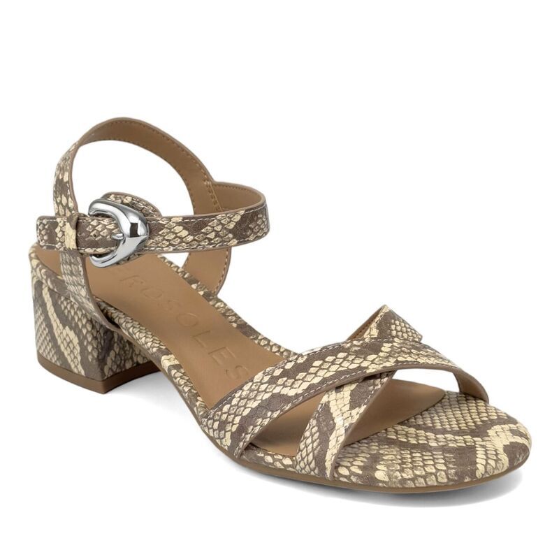 エアロソールズ レディース シューズ パンプス サンダル ヒール Aerosoles Cinzia Womens Block Heel Sandals With Buckle Accent Pale