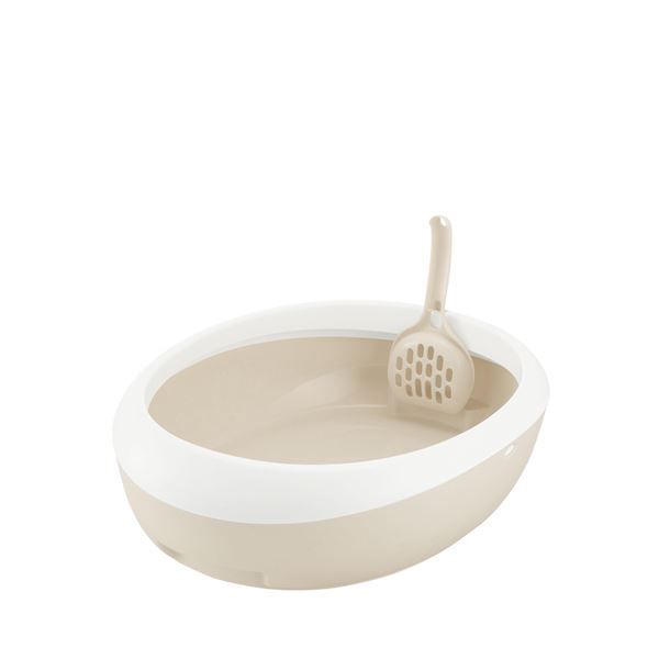 まとめ ラプレ ネコトイレ M ホワイト ペット用品 (×5セット） 猫用品 トイレ用品