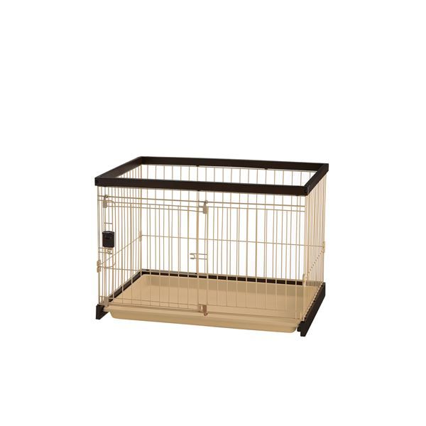 木製お掃除簡単ペットサークル 90-60 ダークブラウン【ペット用品】 犬用ケージ 室内犬 小型犬