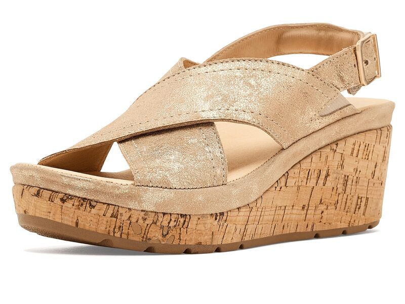 サミュエルフドバード レディース シューズ ヒール Samuel Hubbard Portola Slingback Wedge Gold Metallic S ゴールド
