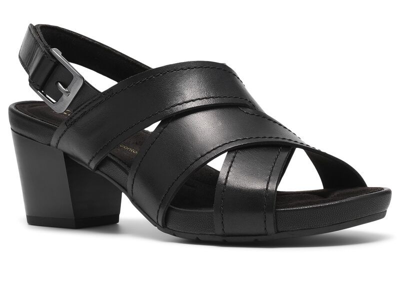 クラークス レディース シューズ ヒール Clarks Kymber Shine Black Leather ブラック