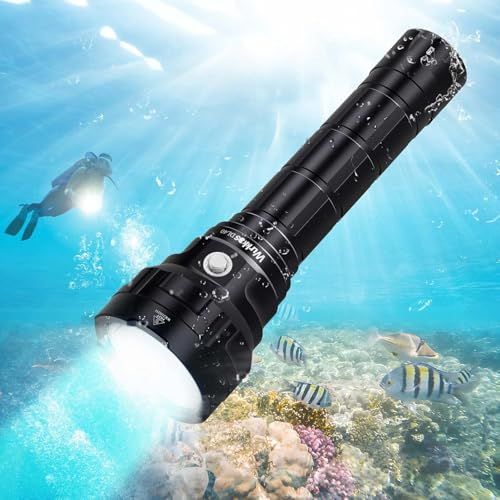 R◆Wurkkos ダイビングライト DL40-5000ルーメン 超明るい 水中ライト、90高演色性LED4灯 最大400m照射距離 IPX8完全防水 150m 耐海水腐蝕 充電式 洞窟潜水 71217648