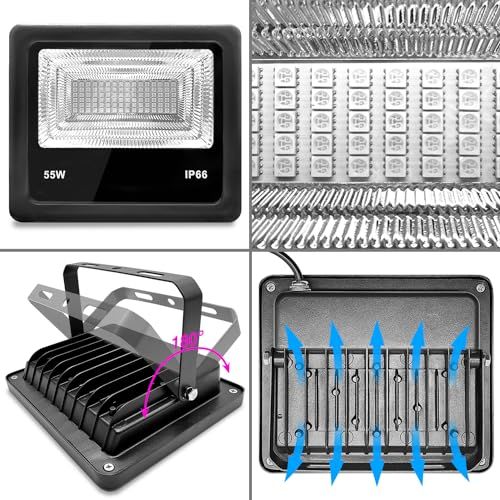 R◆55w LED RGBリモコン投光器 色変化投光器ストリップ 20種色 多様複数の点滅モード タイミング機能 お祝い 家庭用 祝日 室内外飾り照明 64c0286f R◆55w LED RGBリモコン投光器 色変化投光器ストリップ 20種色 多様複数の点滅モード タイミング機能 お祝い 家庭用 祝日 室内外飾り照明 64c0286f