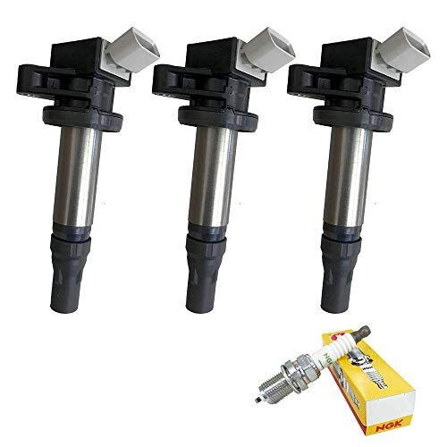 R◆［エムズ部品］ イグニッションコイル 3本 スパークプラグ 3本セット ハイゼット S321V S331V S321W S331W LKR6C IC13P c20949bf