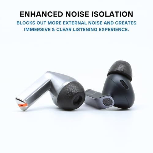R◆Comply Foam TrueGrip プレミアムメモリーフォームイヤーチップ Samsung Galaxy Buds 3 Pro用 ? S ブラック (3ペア) ? スモールストッキングスタッファー 快適なノイズアイソレーション 取り d33b6b39