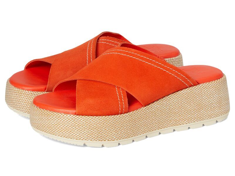 ソレル レディース シューズ ヒール プラットフォーム SOREL Sunpeak Platform Slide Crimson FireHo クリムゾン