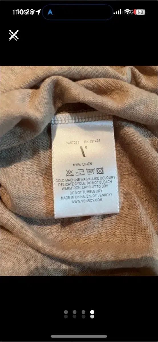 VENROY リネン Tシャツ L VENROY リネン Tシャツ L