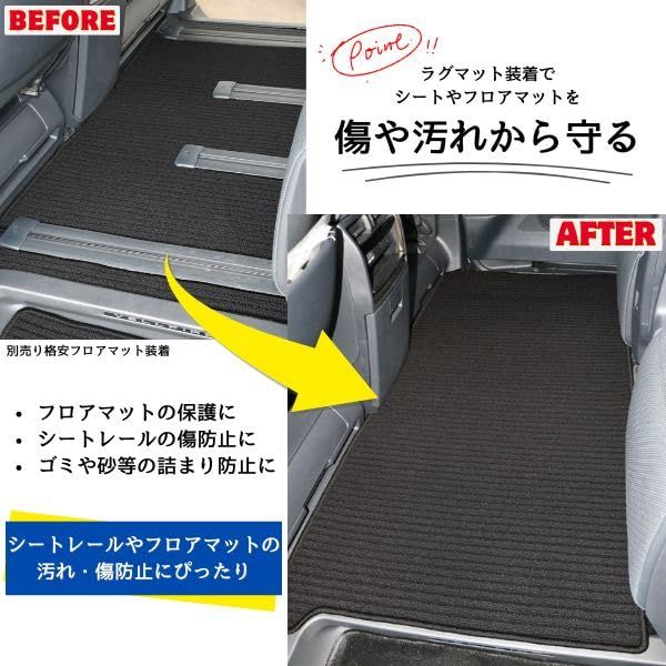 Aviles トヨタ 互換品 新型 アルファード ヴェルファイア 40系 サード用 ラグマット フロアマット【3色から選択】(01:エグゼクティブラウンジ以外, 01:ブラック)ts df6ce3df Aviles トヨタ 互換品 新型 アルファード ヴェルファイア 40系 サード用 ラグマット フロアマット【3色から選択】(01:エグゼクティブラウンジ以外, 01:ブラック)ts df6ce3df