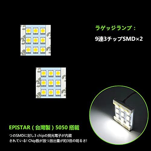 トヨタ アルファード30系後期 ヴェルファイア30系 ルームランプ LED 室内灯 車種専用設計 AGH/GGH/AYH30W 対応 6000K ホワイト 取付簡単 全10点ts 1851928e
