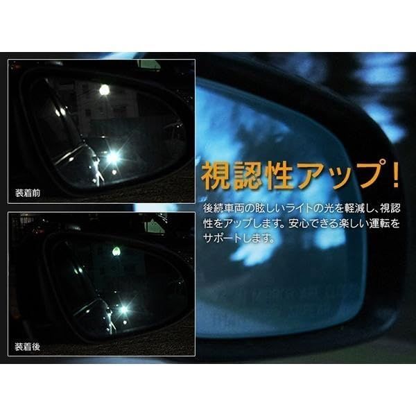 [HYNESS] ダイハツ用 ウェイク/WAKE LA700S/710S H26.12?R3.4（2014.12?2021.4） 専用設計 撥水仕様 広角 ドアミラーレンズ ブルーミラー 防眩 超撥水 レンズ交換タイプ 左右セットts af7240f3