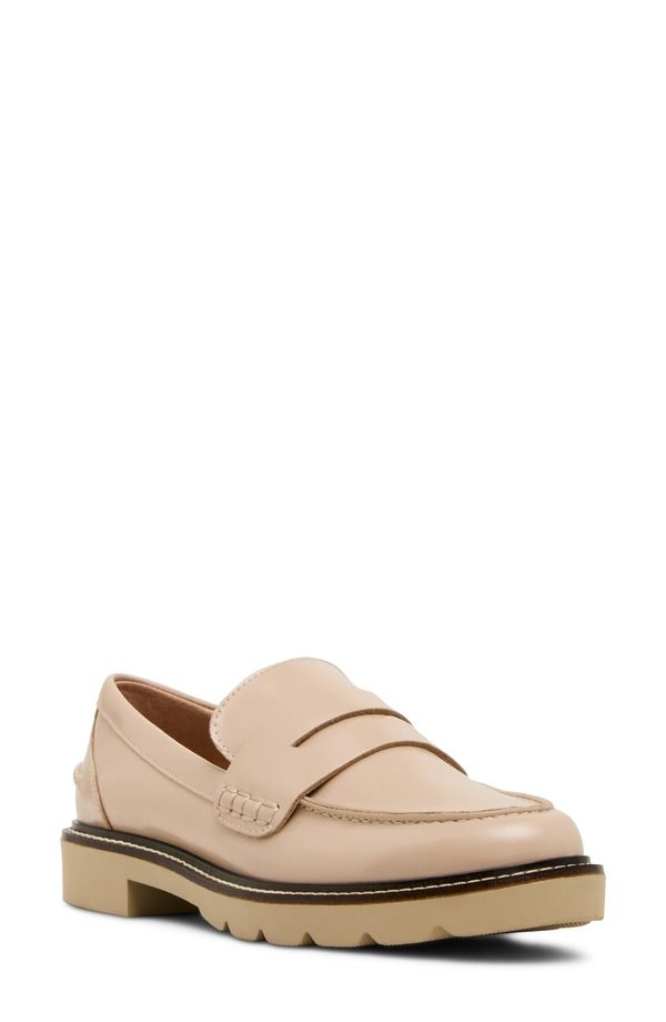 ブロンド レディース シューズ スリッポン・ローファー Blondo Waterproof Penny Loafer Almond Leather