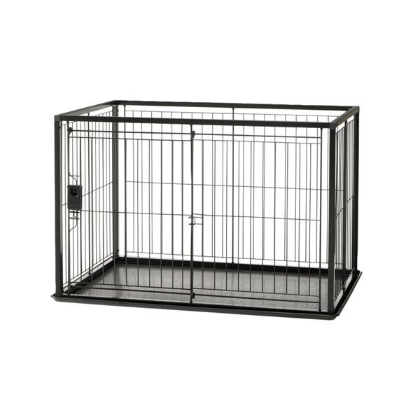 リッチェル インテリアペットサークル 90-60 ブラック 犬猫用品 犬用ケージ ペット用品 室内犬 小型犬