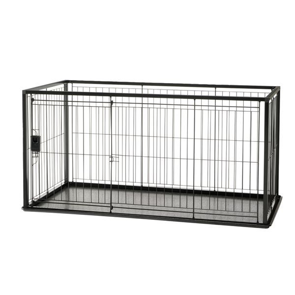 リッチェル インテリアペットサークル 120-60 ブラック 犬猫用品 犬用ケージ ペット用品 室内犬 小型犬