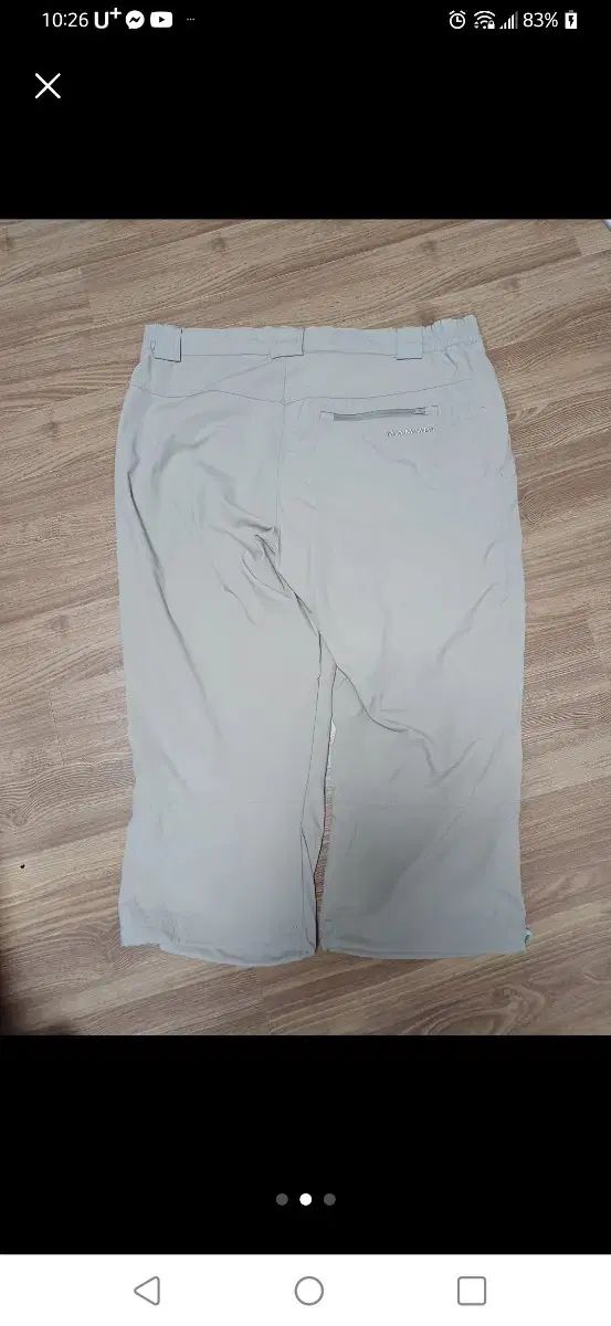 マムート ベージュ 7分 パンツ 35 丈76 使用感なく傷なし