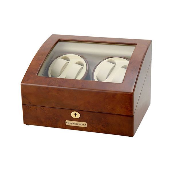 Royal hausen ロイヤルハウゼン ワインダー ワインディングマシーン 4本巻 時計収納(6本収納) 上品な高級感 モダンデザイン GC03-D31 腕時計収納 自動巻き時計 時計ケース ギフト 28,123円
