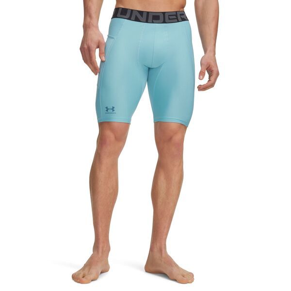 アンダーアーマー メンズ ボトムス ハーフパンツ・ショーツ ショートパンツ Under Armour Mens HeatGear Long Compression 9 Shorts Blue Haze