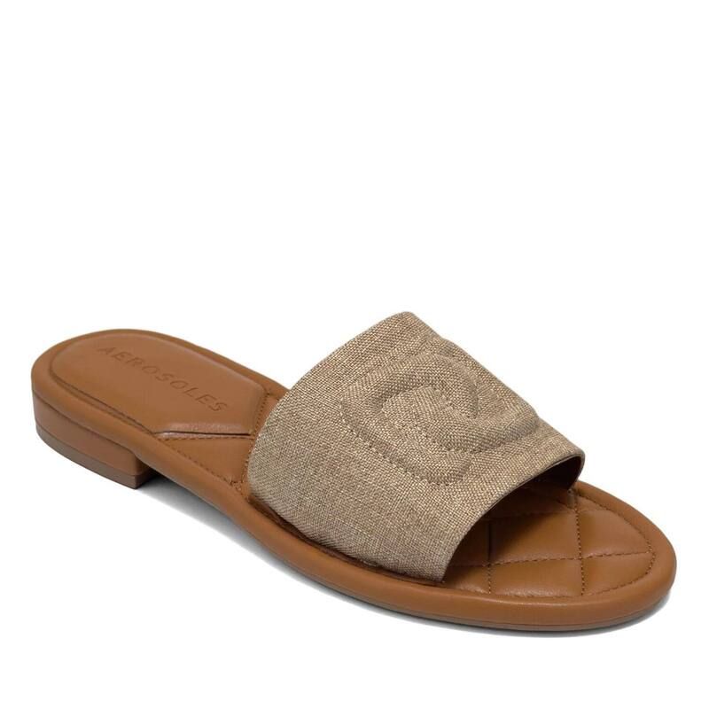 エアロソールズ レディース シューズ サンダル Aerosoles Jilda WomenslipOn Flat Slide Sandals Brown ブラウン