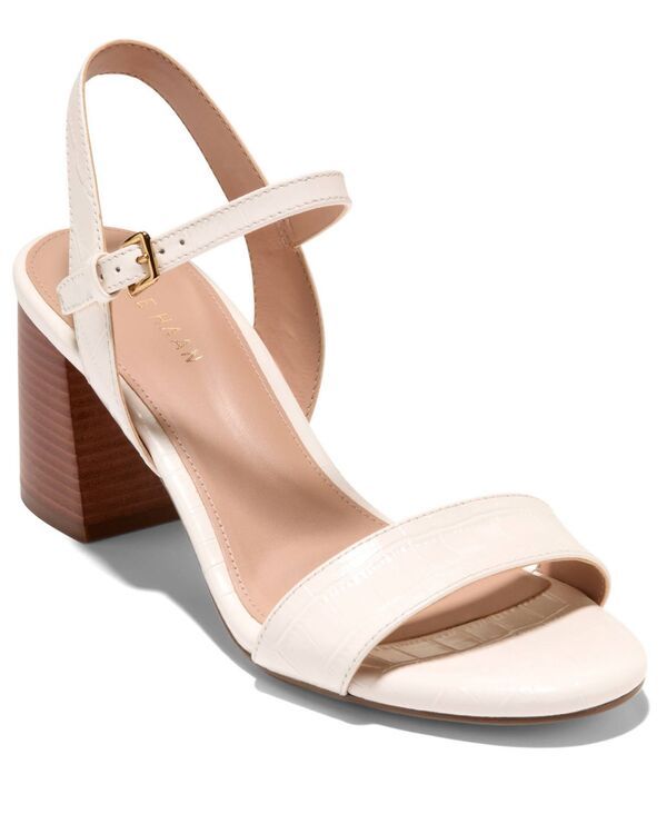 コールハーン レディース シューズ サンダル ヒール Cole Haan Womens Josie Block Heel Sandals Powder Crocodile Print Leather