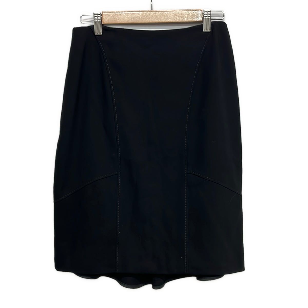 VALENTINO(バレンチノ) スカート サイズ10 L レディース美品 - 黒 ひざ丈