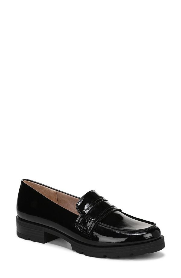 ライフストライド レディース シューズ スリッポン・ローファー プラットフォーム LifeStride London Platform Loafer Black ブラック