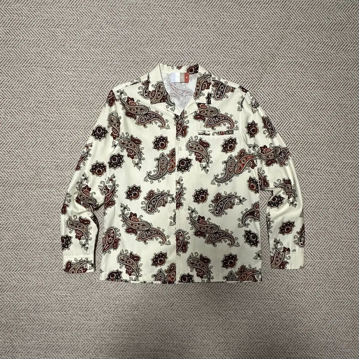 KITH S/S シルク ペイズリー キャンプカラーシャツ