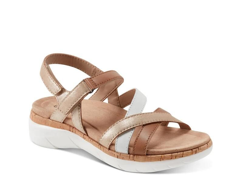 アース レディース シューズ サンダル EarthRosie Sandal WhiteBrownMulticolor ホワイト