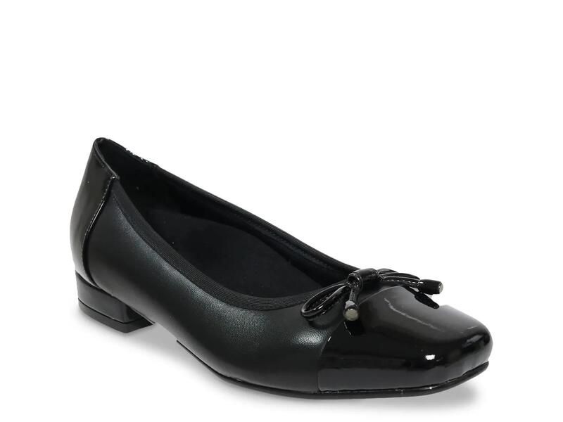 ダイビッドテイト レディース シューズ パンプス David TateAlpha Flat Black Leather ブラック